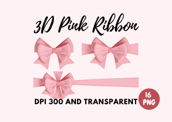 3D Render Pink Ribbon: Elevating Your Visual Content with High-Resolution Transparency