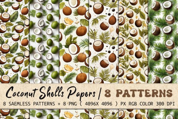 Coconut Shells Seamless Patterns: A Design Essential