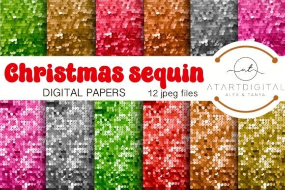 Evaluating the Faux Sequin Digital Paper Bundle for Creative Projects