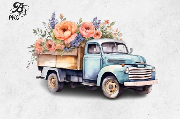 Evaluating Watercolor Christmas Truck Clipart for Sublimation Projects