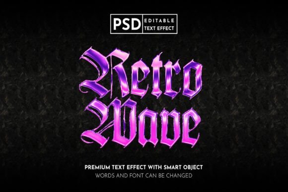 Retro Wave Chrome Editable Text Effect: A Modern Designer’s Guide