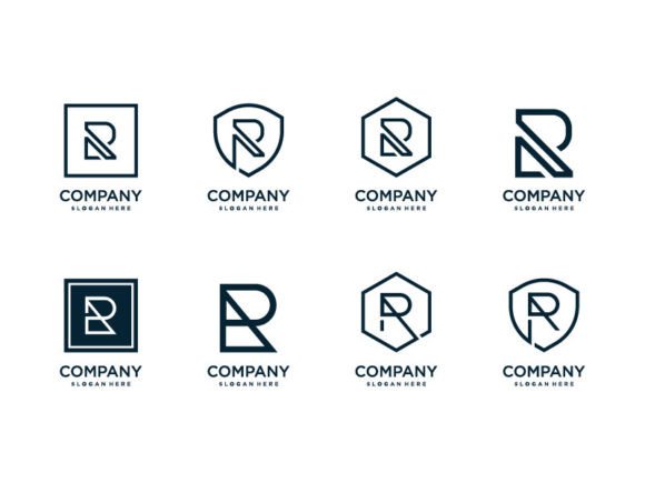 Set of Bundle Letter R Logo: Elevating Brand Identity with Versatile Vector Design