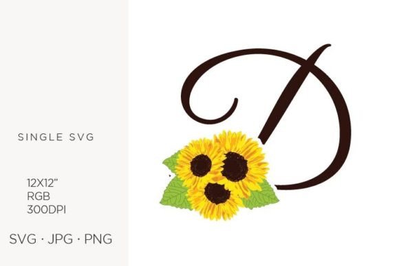 Sunflowers Letter D: Integrating High-Resolution Vector Assets into Professional Creative Workflows