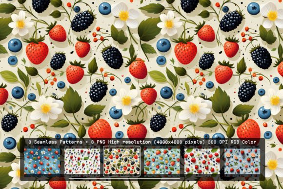 Unlocking Creative Potential: A Guide to High-Resolution Berry Medley Seamless Patterns
